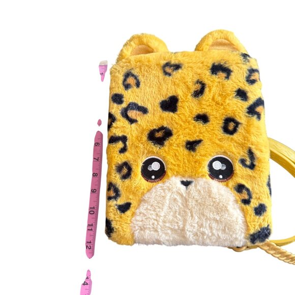 Na Na Na Leopard Print Plush Backpack For Kids - Picture 6 of 6